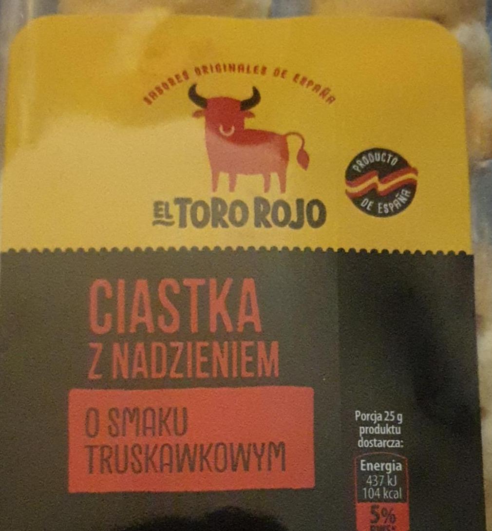 Zdjęcia - ciastka z nadzieniem o smaku truskawkowym el toro rojo