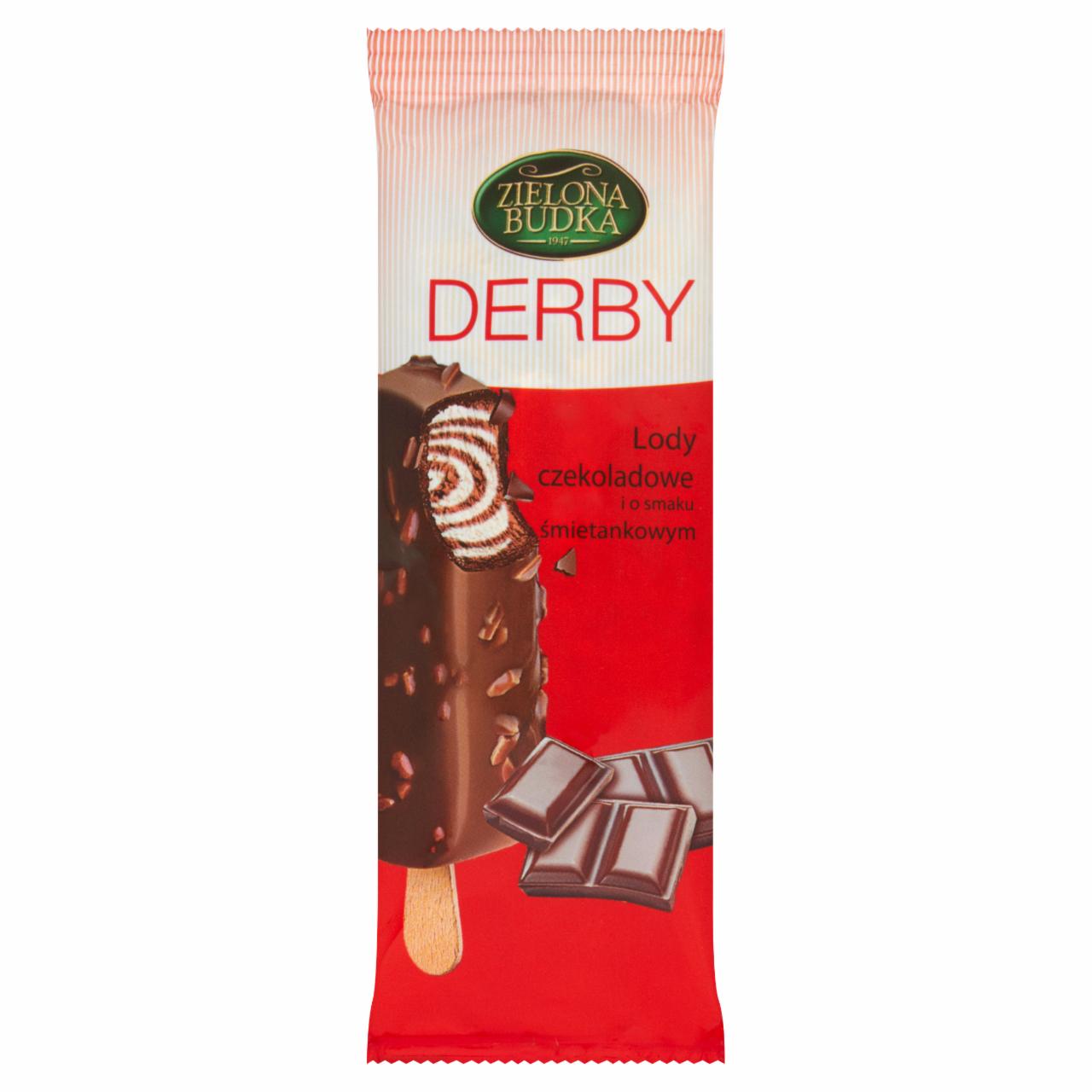 Zdjęcia - Zielona Budka Derby Lody czekoladowe i o smaku śmietankowym 110 ml