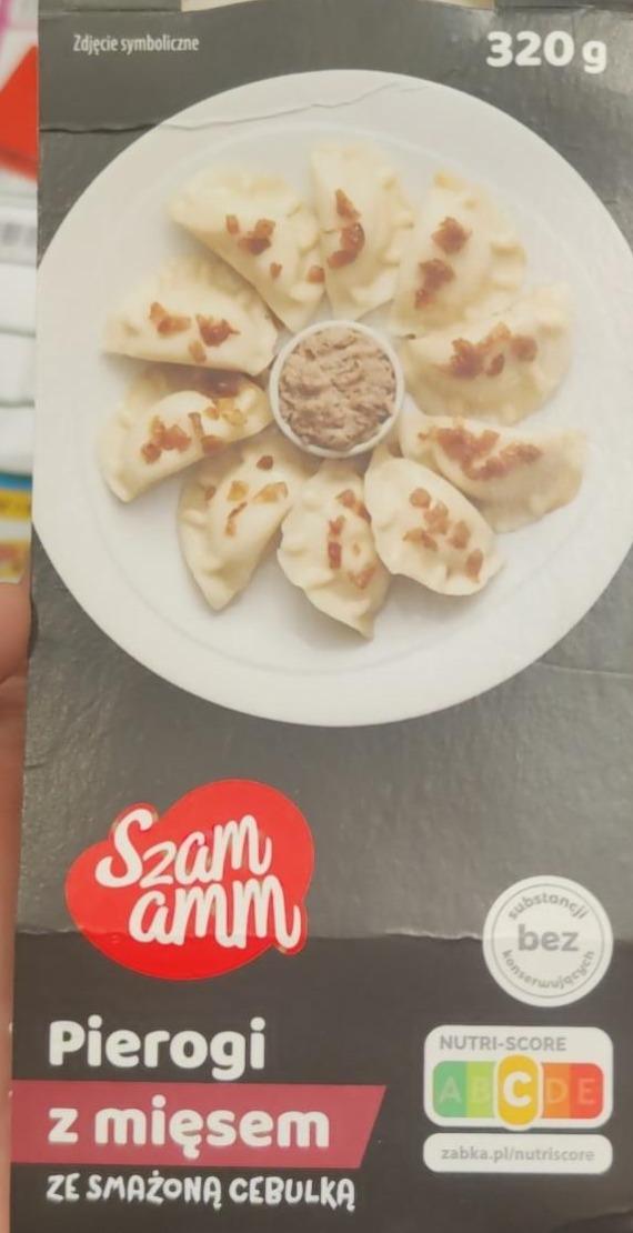 Zdjęcia - Pierogi z mięsem ze smażoną cebulką Szam amm