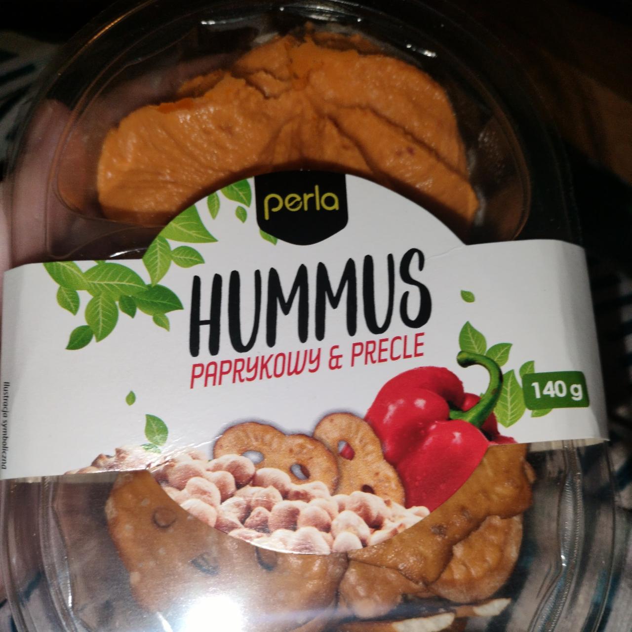 Zdjęcia - Hummus paprykowy i precle perla