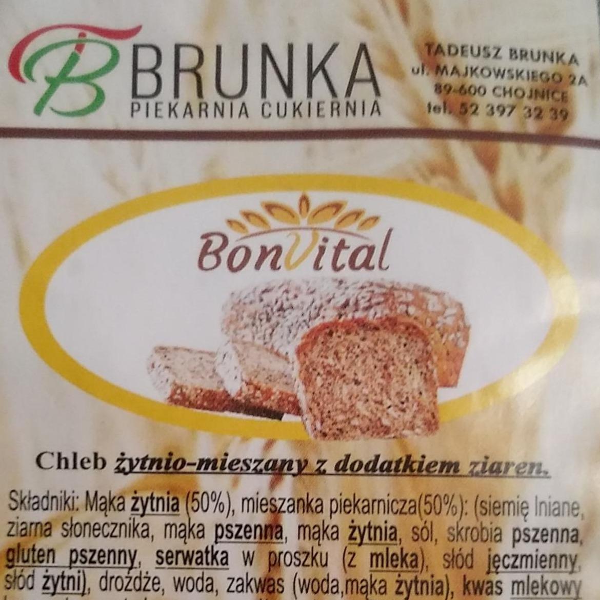 Zdjęcia - Chleb BonVital żytnio mieszany z dodatkiem ziaren Piekarnia Cukiernia Brunka