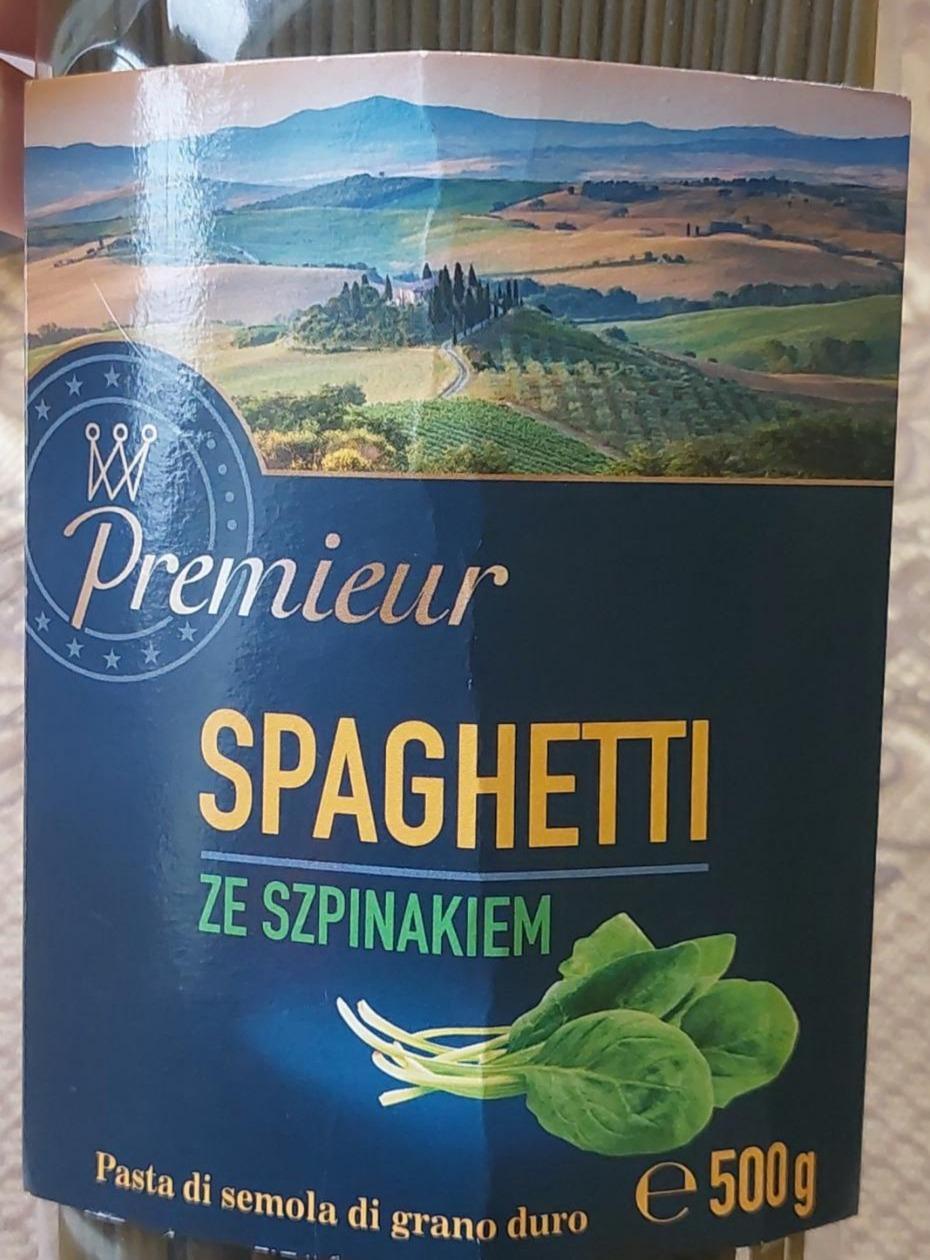Zdjęcia - Makaron spaghetti ze szpinakiem Premieur