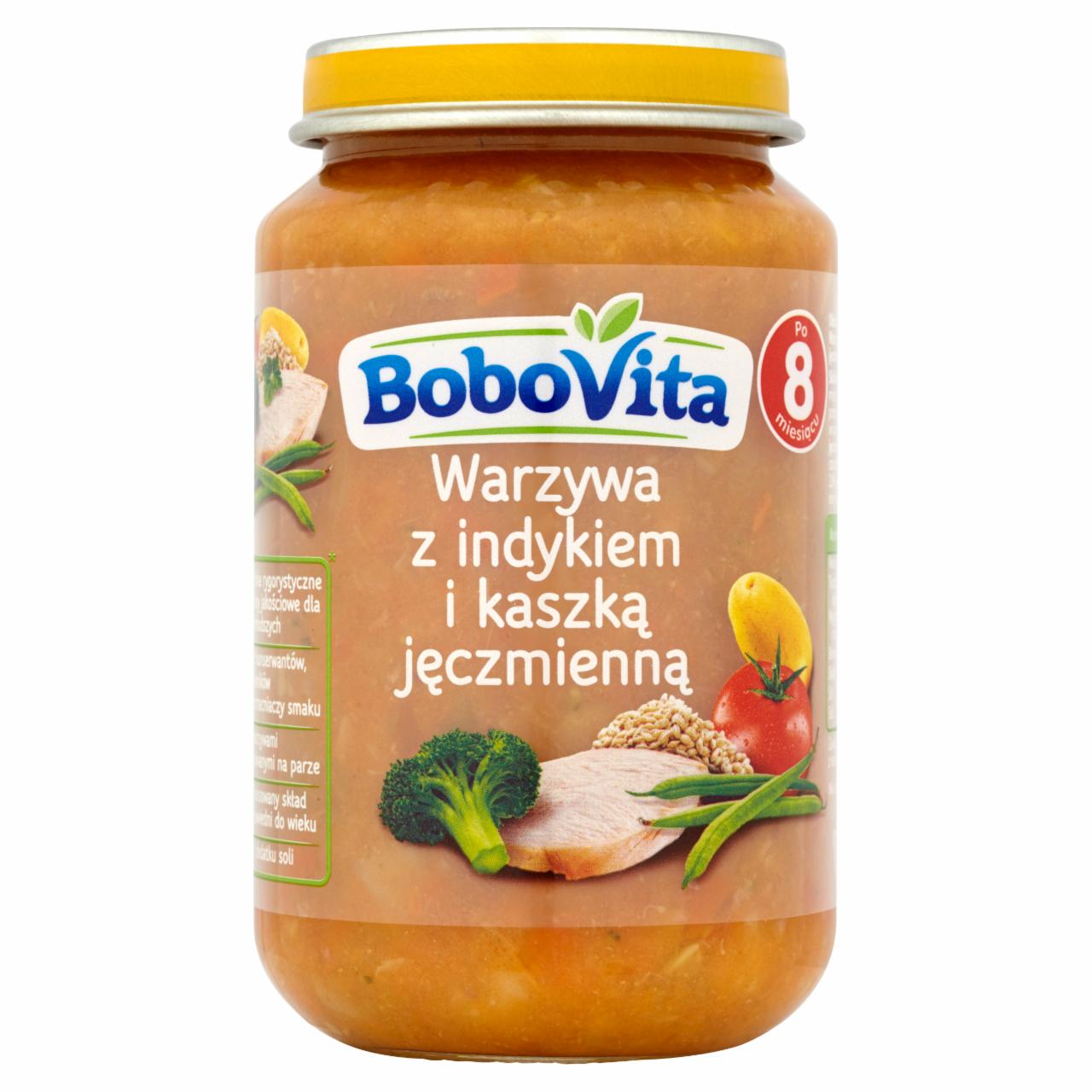 Zdjęcia - BoboVita Warzywa z indykiem i kaszką jęczmienną po 8 miesiącu 190 g