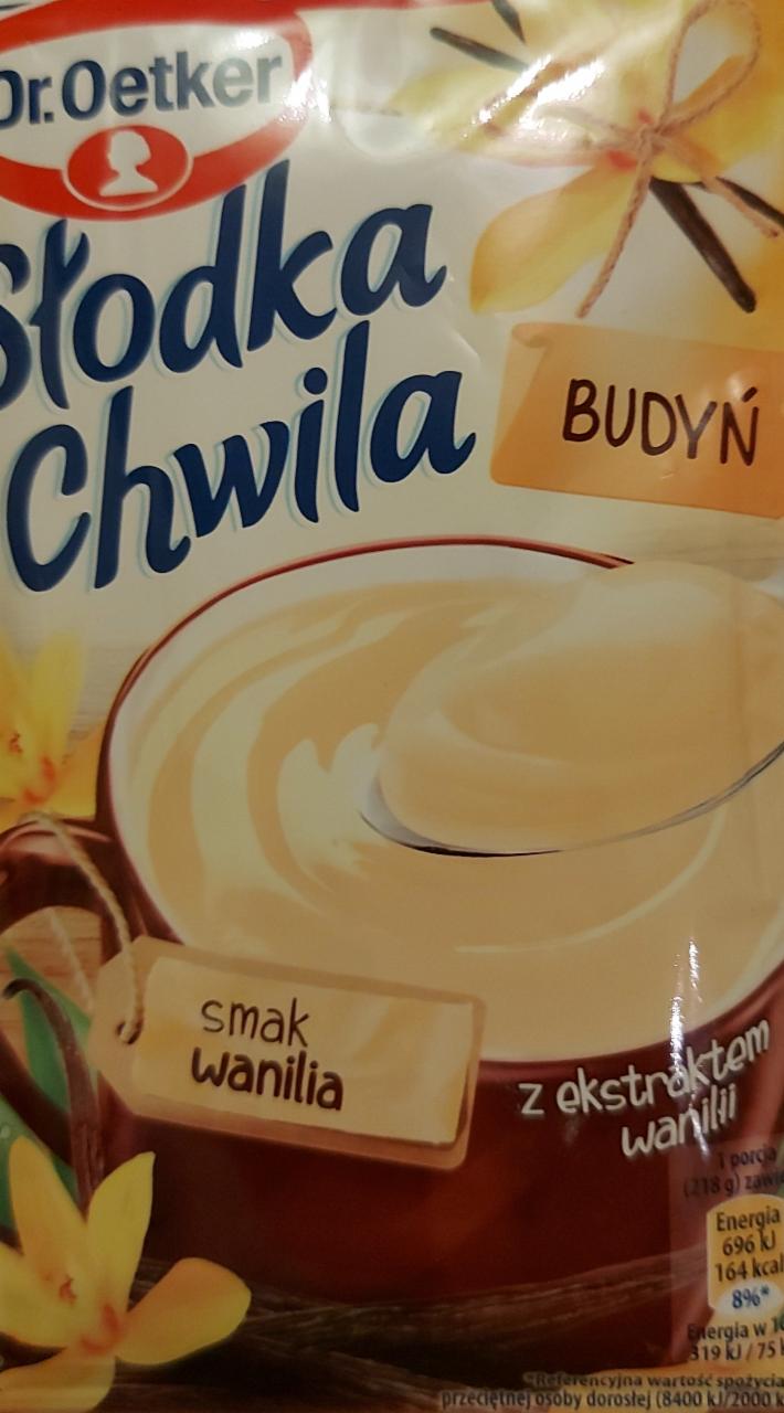 Zdjęcia - Słodka Chwila Budyń smak wanilia Dr.Oetker