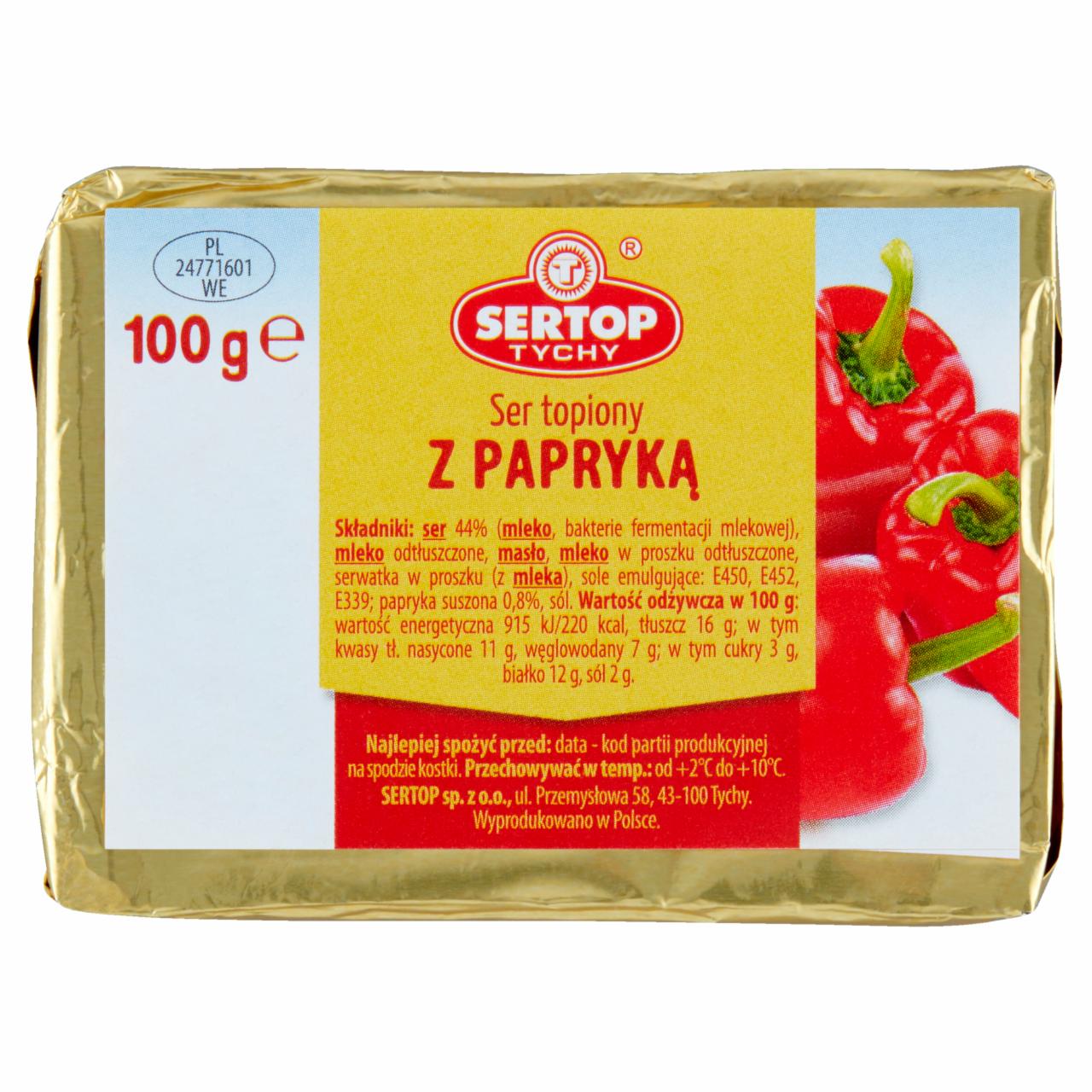 Zdjęcia - Sertop Tychy Ser topiony z papryką 100 g