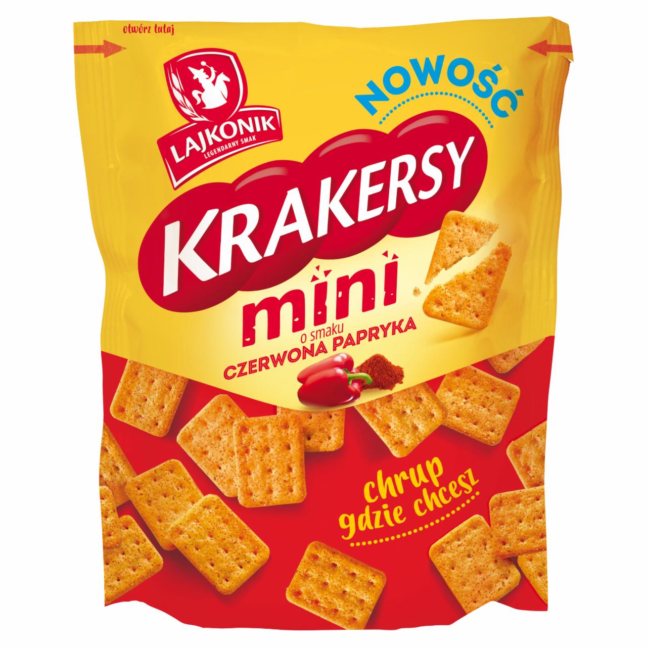 Zdjęcia - Lajkonik Krakersy mini o smaku papryka 100 g