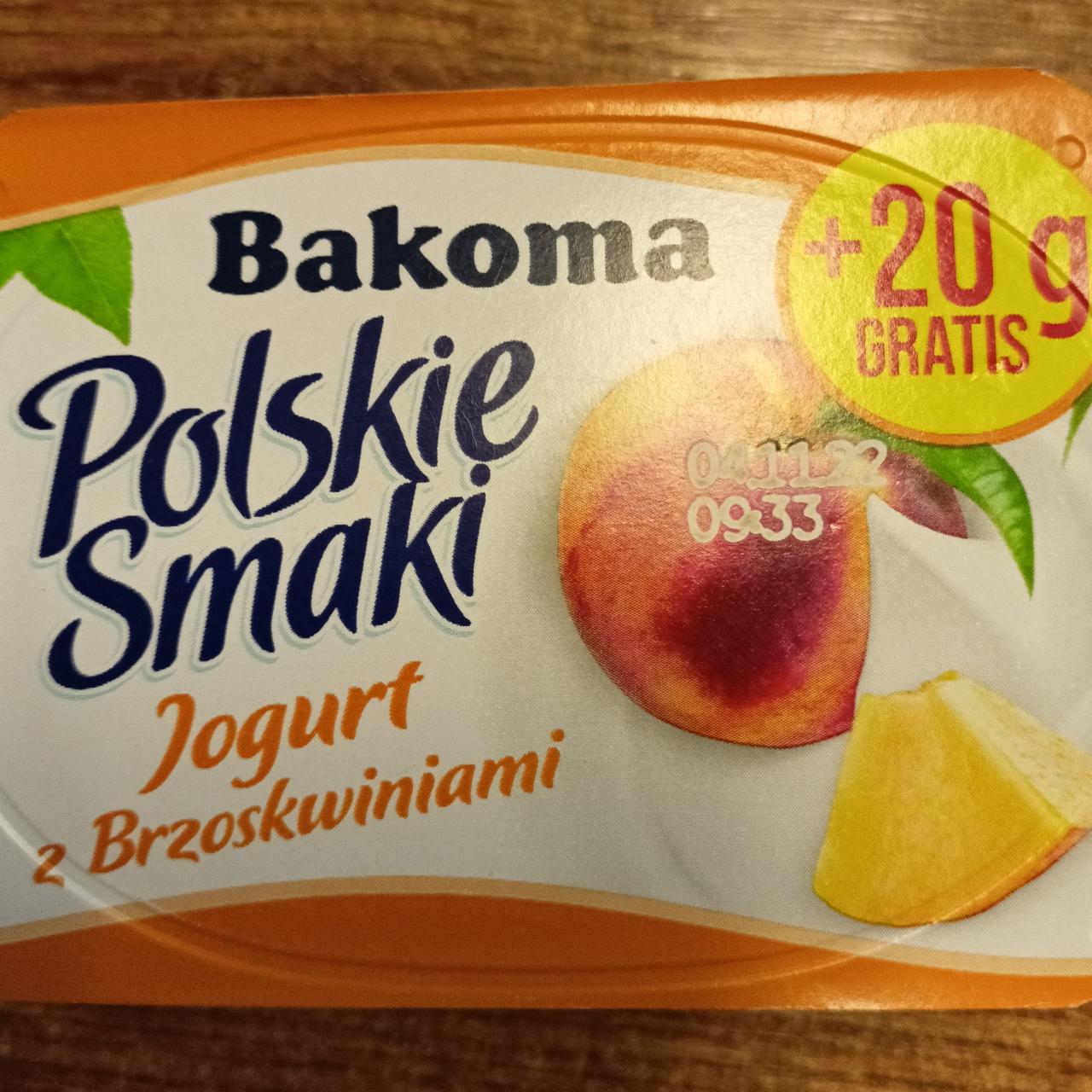Zdjęcia - Polskie Smaki Jogurt z brzoskwiniami Bakoma