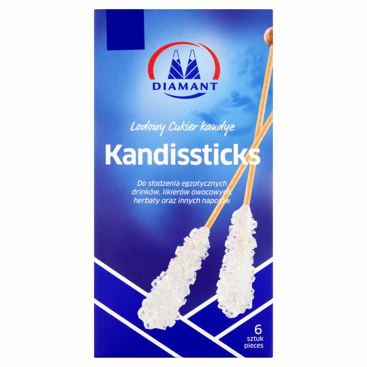 Zdjęcia - Diamant Kandissticks Lodowy Cukier kandyz 60 g (6 sztuk)