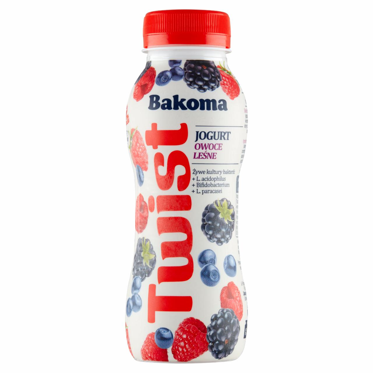 Zdjęcia - Bakoma Twist Jogurt owoce leśne 250 g