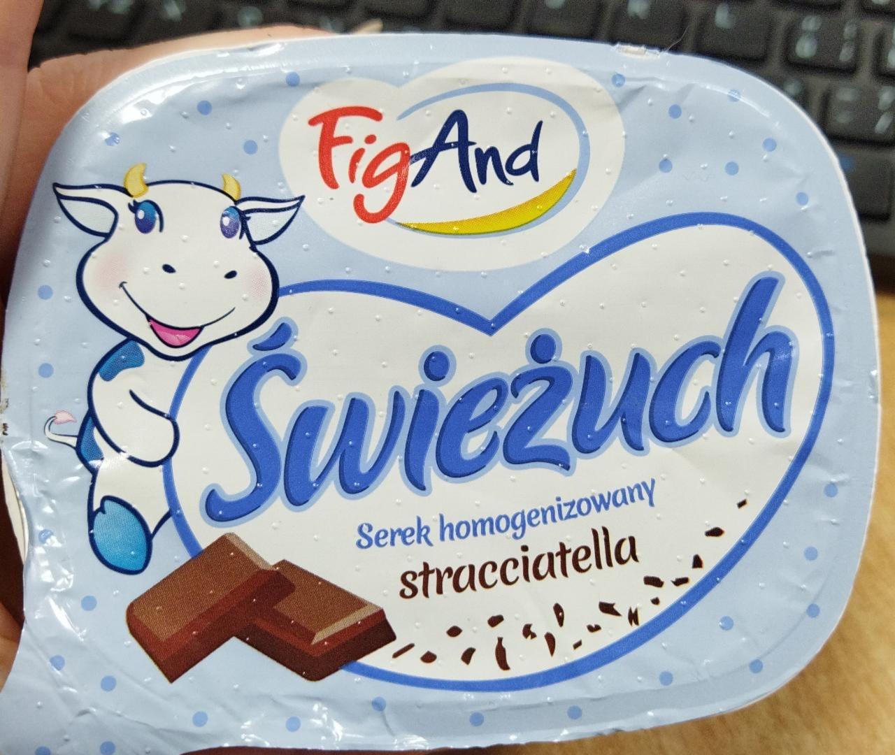 Zdjęcia - Świeżuch Serek homogenizowany Stracciatella FigAnd