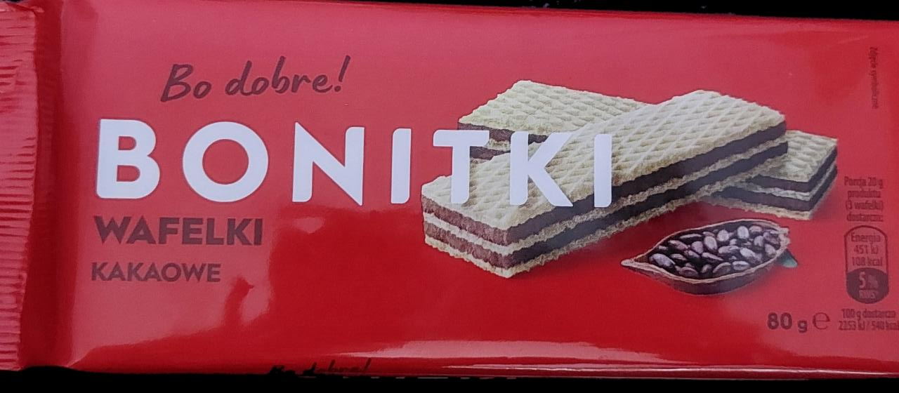 Zdjęcia - Bonitki wafelki kakaowe bo dobre!