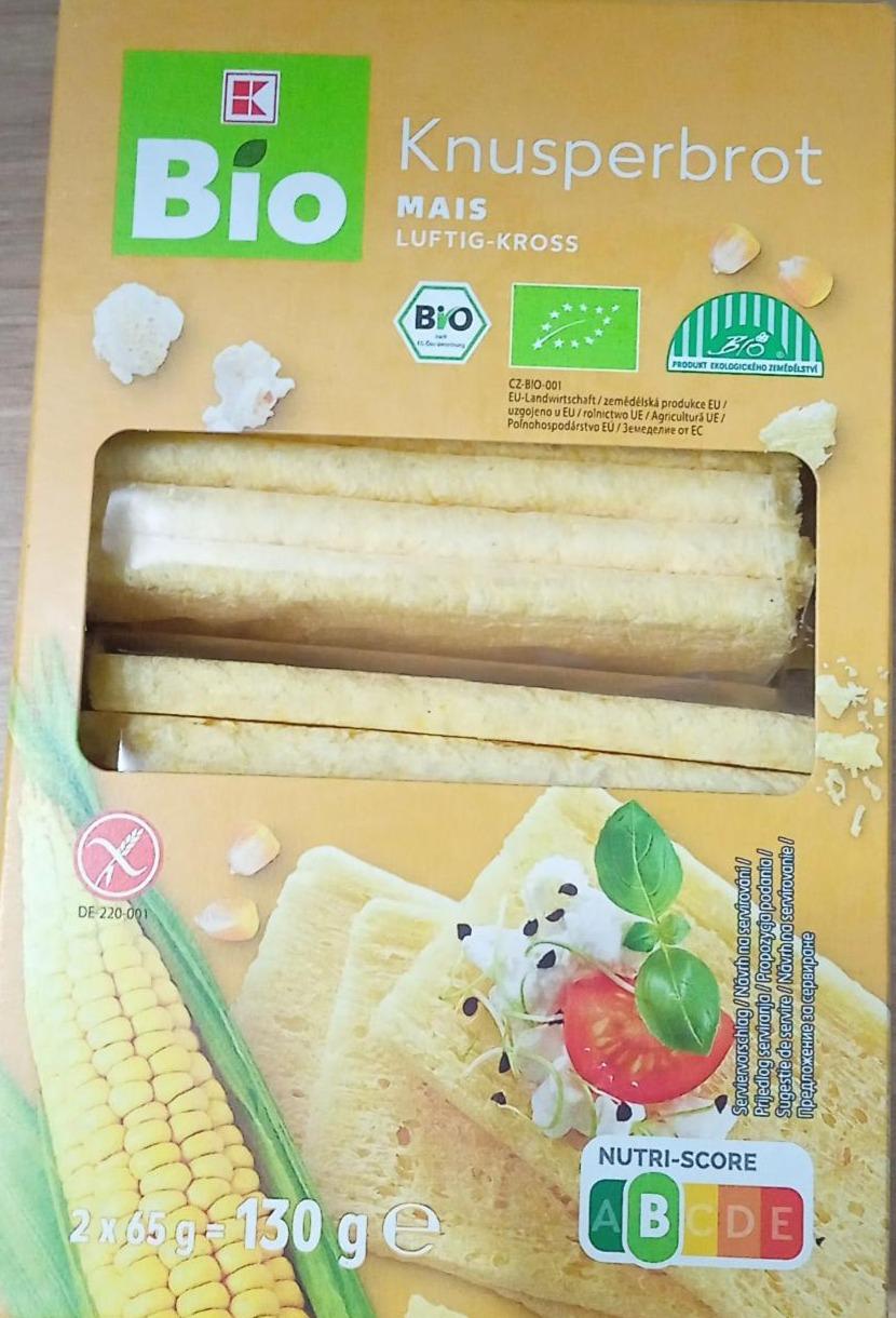 Zdjęcia - Pieczywo chrupkie kukurydziane Kaufland Bio