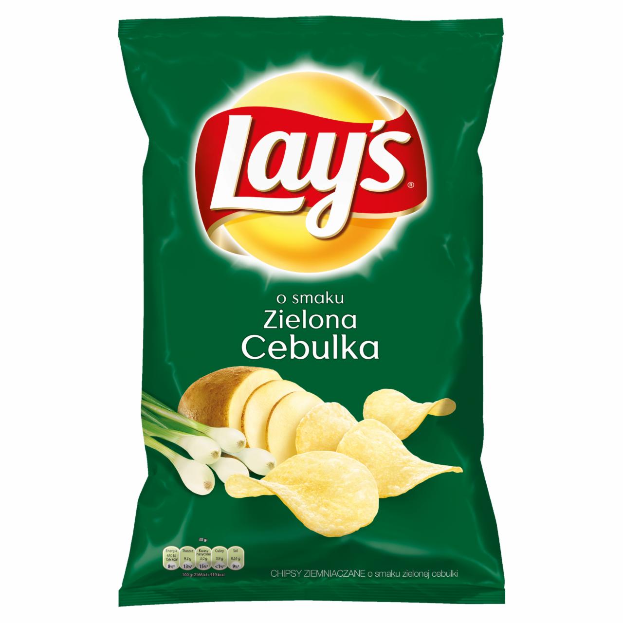 Zdjęcia - Lay's o smaku Zielona cebulka Chipsy ziemniaczane 140 g
