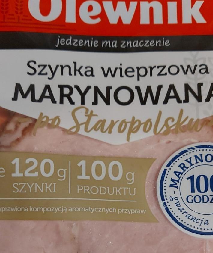 Zdjęcia - Olewnik Szynka wieprzowa marynowana po staropolsku 90 g