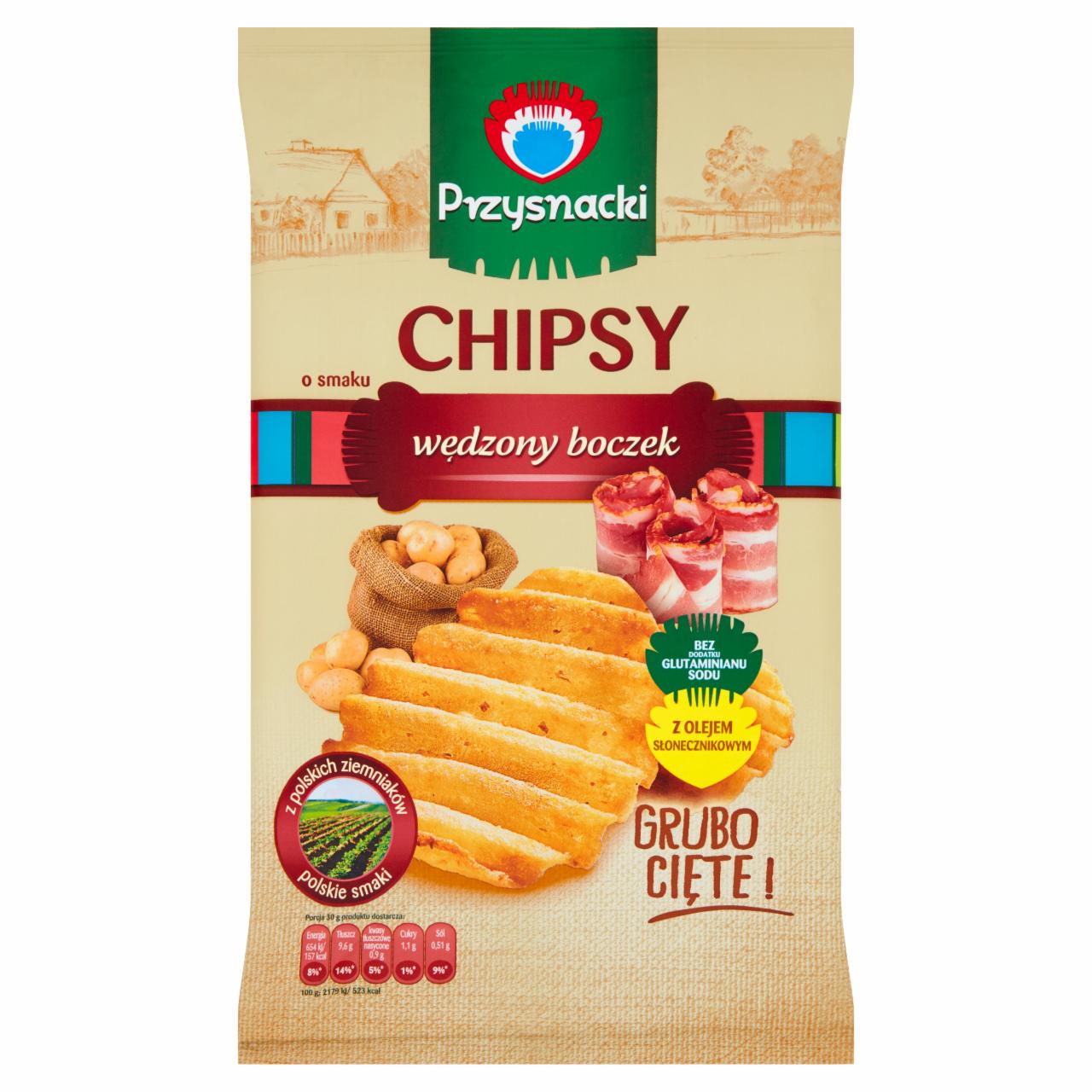 Zdjęcia - Przysnacki Chipsy o smaku wędzony boczek 135 g