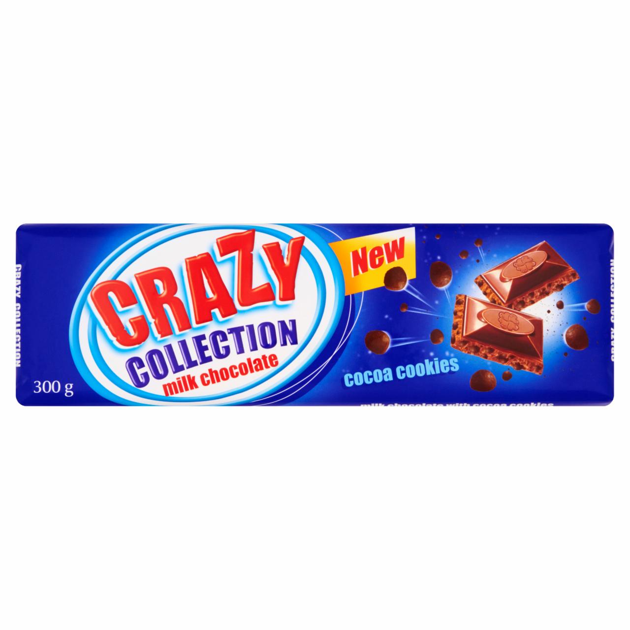 Zdjęcia - Crazy Collection Czekolada mleczna z ciasteczkami kakaowymi 300 g