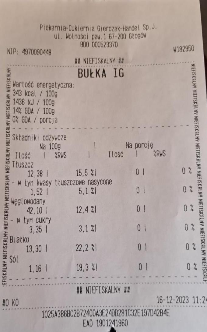 Zdjęcia - Bułka IG Piekarnia-Cukiernia Gierczak