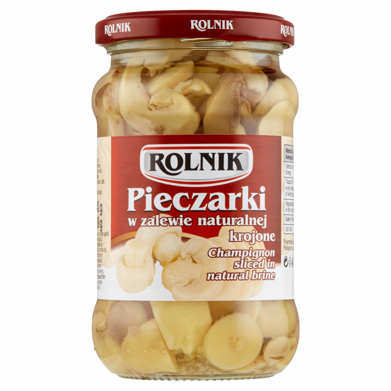 Zdjęcia - Rolnik Pieczarki w zalewie naturalnej krojone 340 g