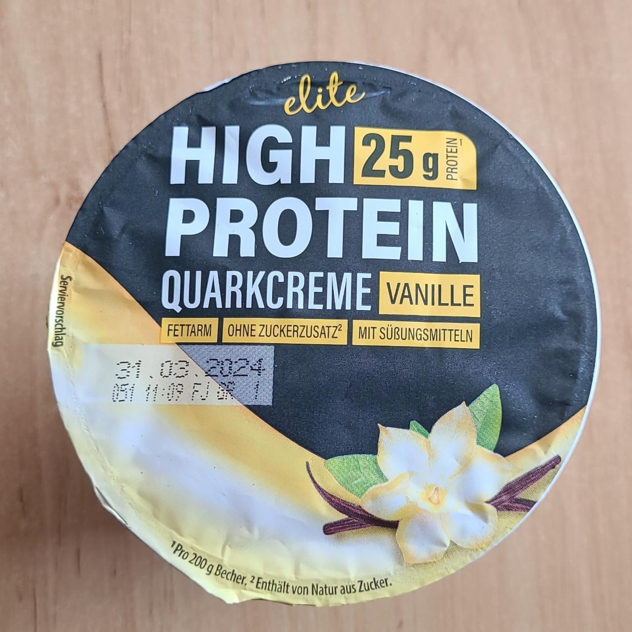 Zdjęcia - High Protein Quarkcreme Vanille Elite