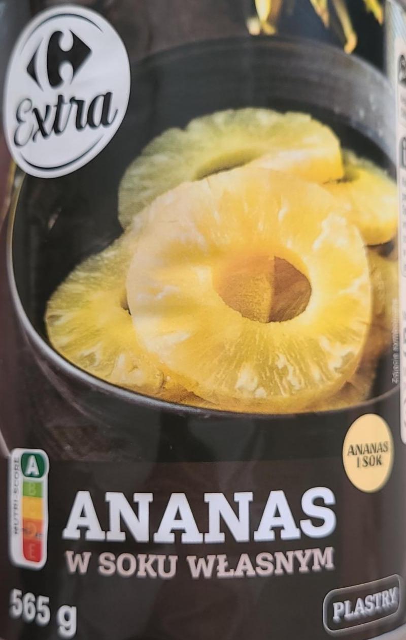 Zdjęcia - Ananas w soku własnym Carrefour