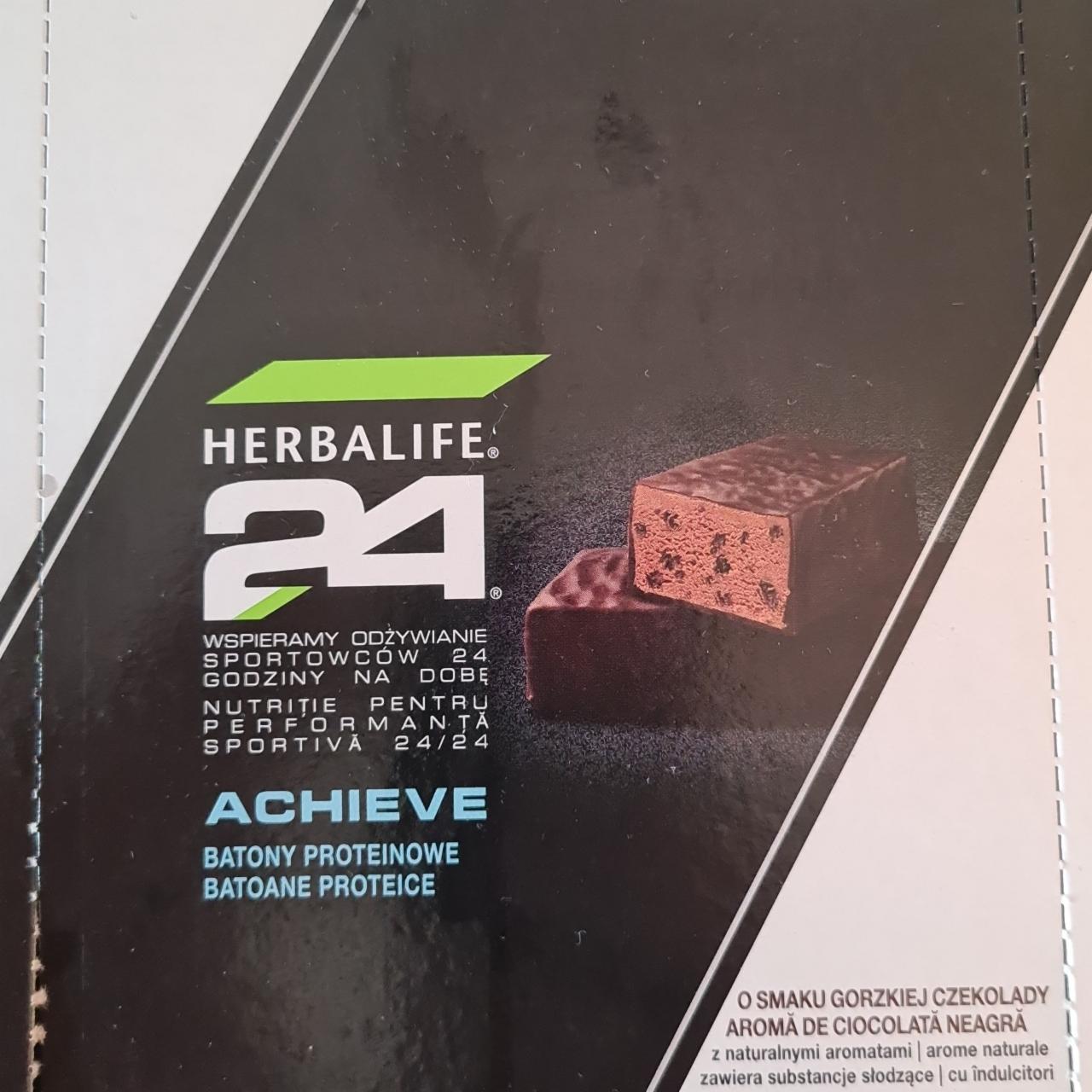 Zdjęcia - Achieve Baton Proteinowy o smaku gorzkiej czekolady Herbalife