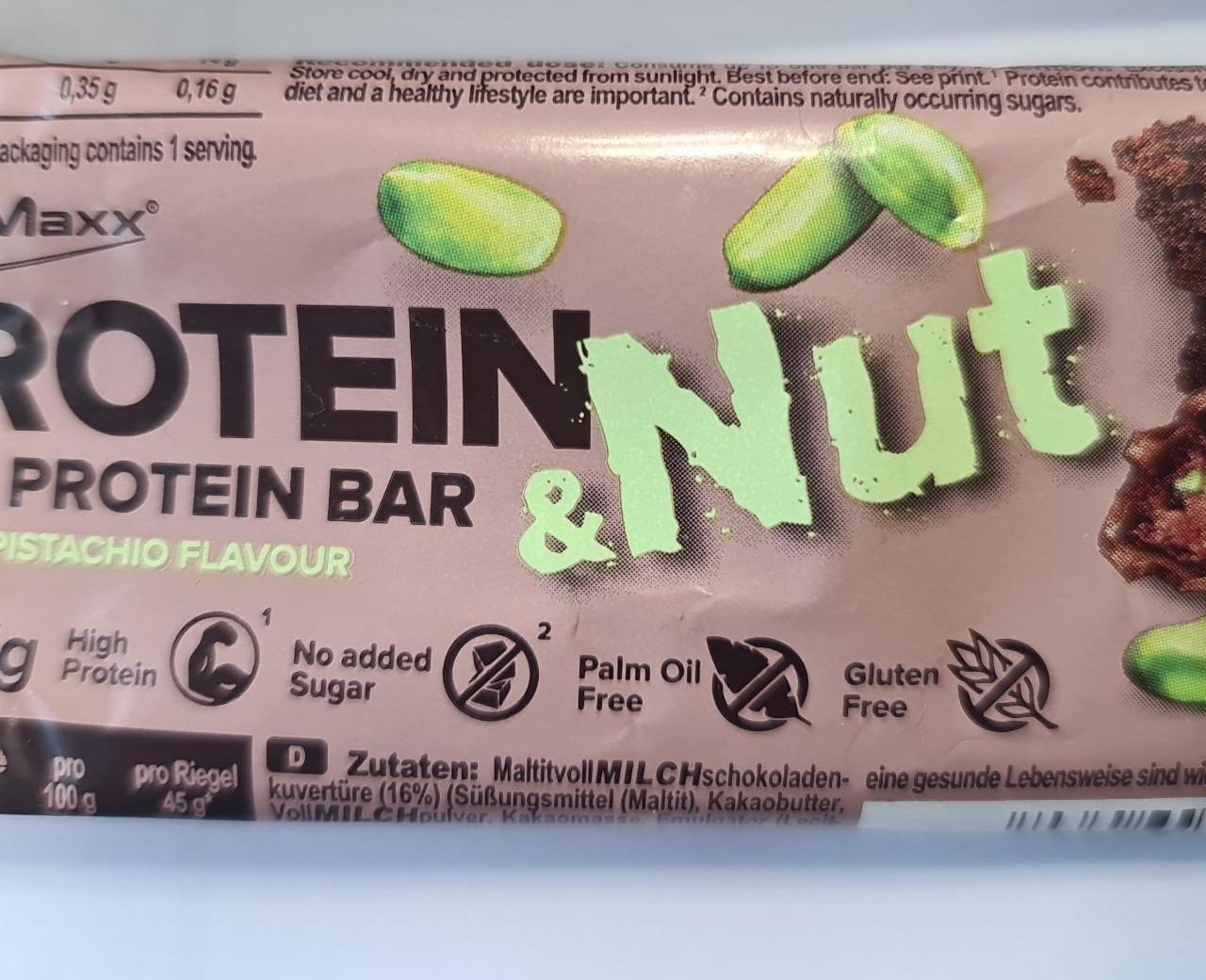 Zdjęcia - Protein & Bar High protein bar brownie-pistachio flavour IronMaxx