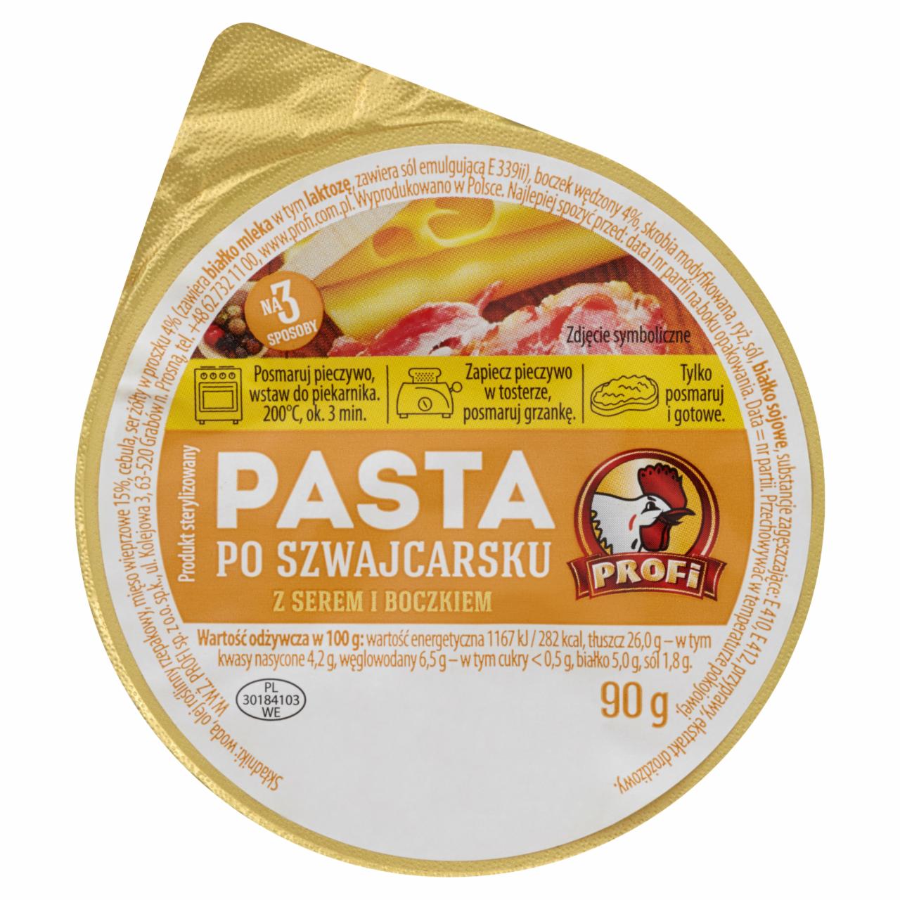 Zdjęcia - Profi Pasta po szwajcarsku z serem i boczkiem 90 g