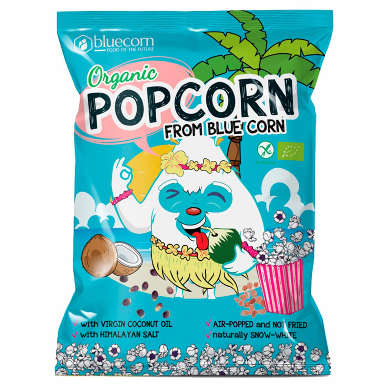 Zdjęcia - Bluecorn Bio Popcorn prażony na powietrzu z niebieskiej kukurydzy bezglutenowy 20 g