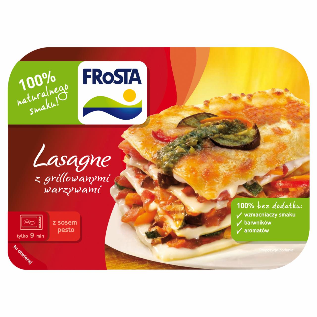 Zdjęcia - FRoSTA Lasagne z grillowanymi warzywami 375 g