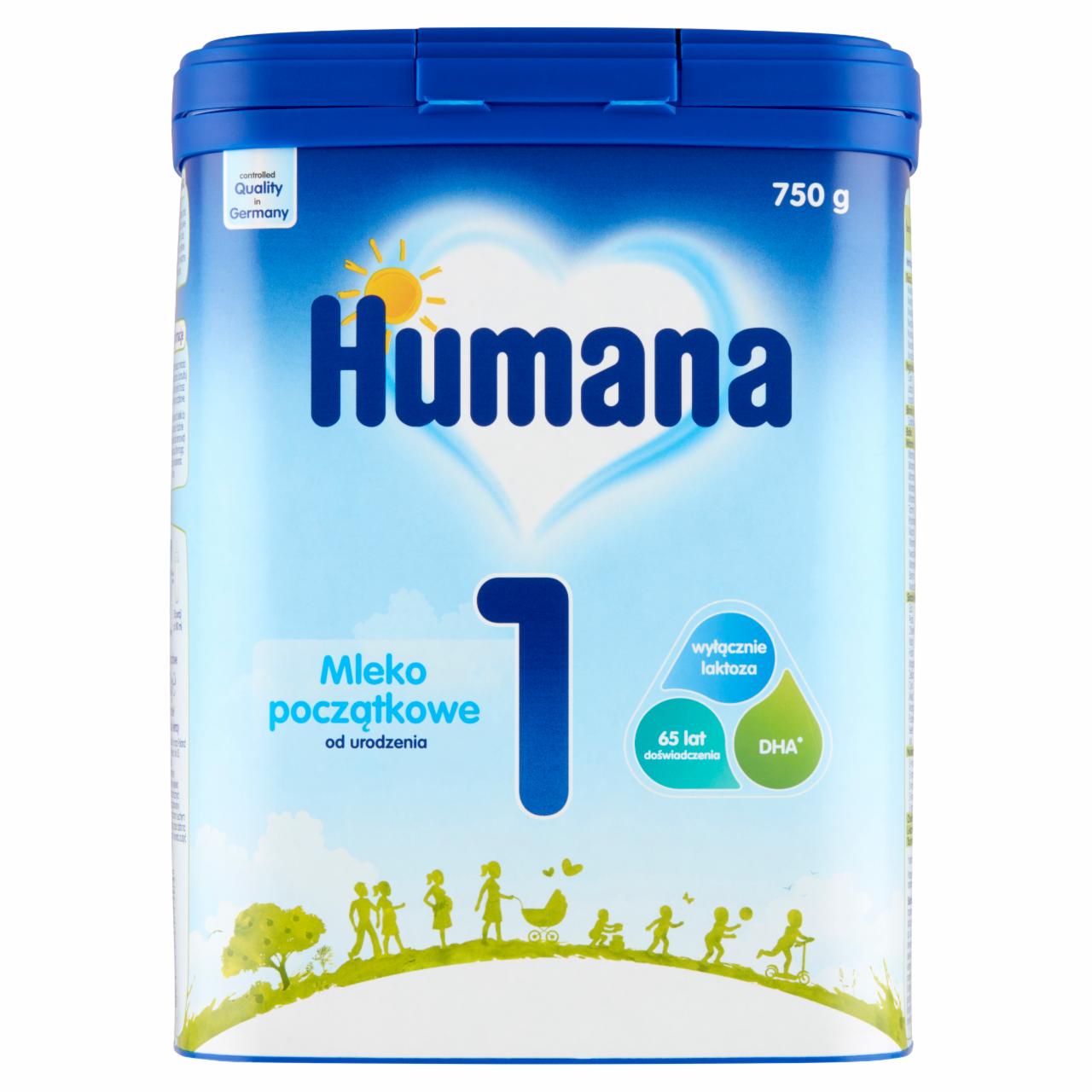 Zdjęcia - Humana 1 Mleko początkowe od urodzenia 750 g