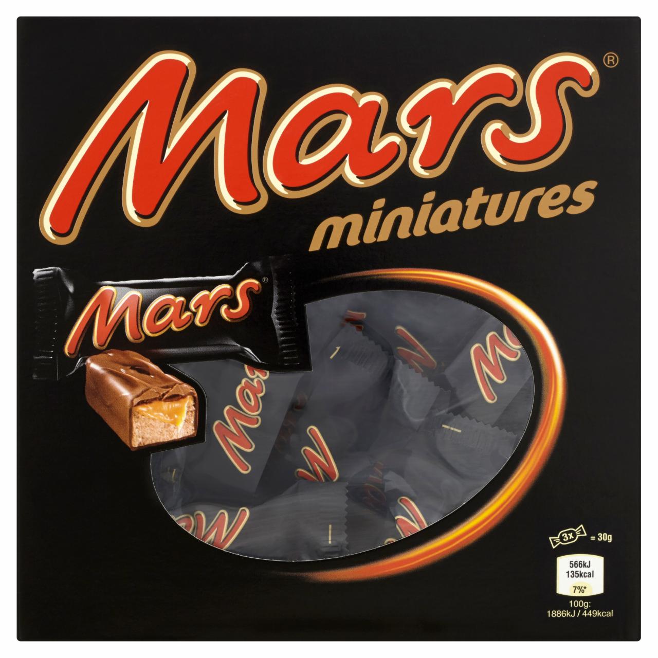 Zdjęcia - Mars Miniatures Batoniki z nugatowym nadzieniem oblane karmelem i czekoladą 260 g