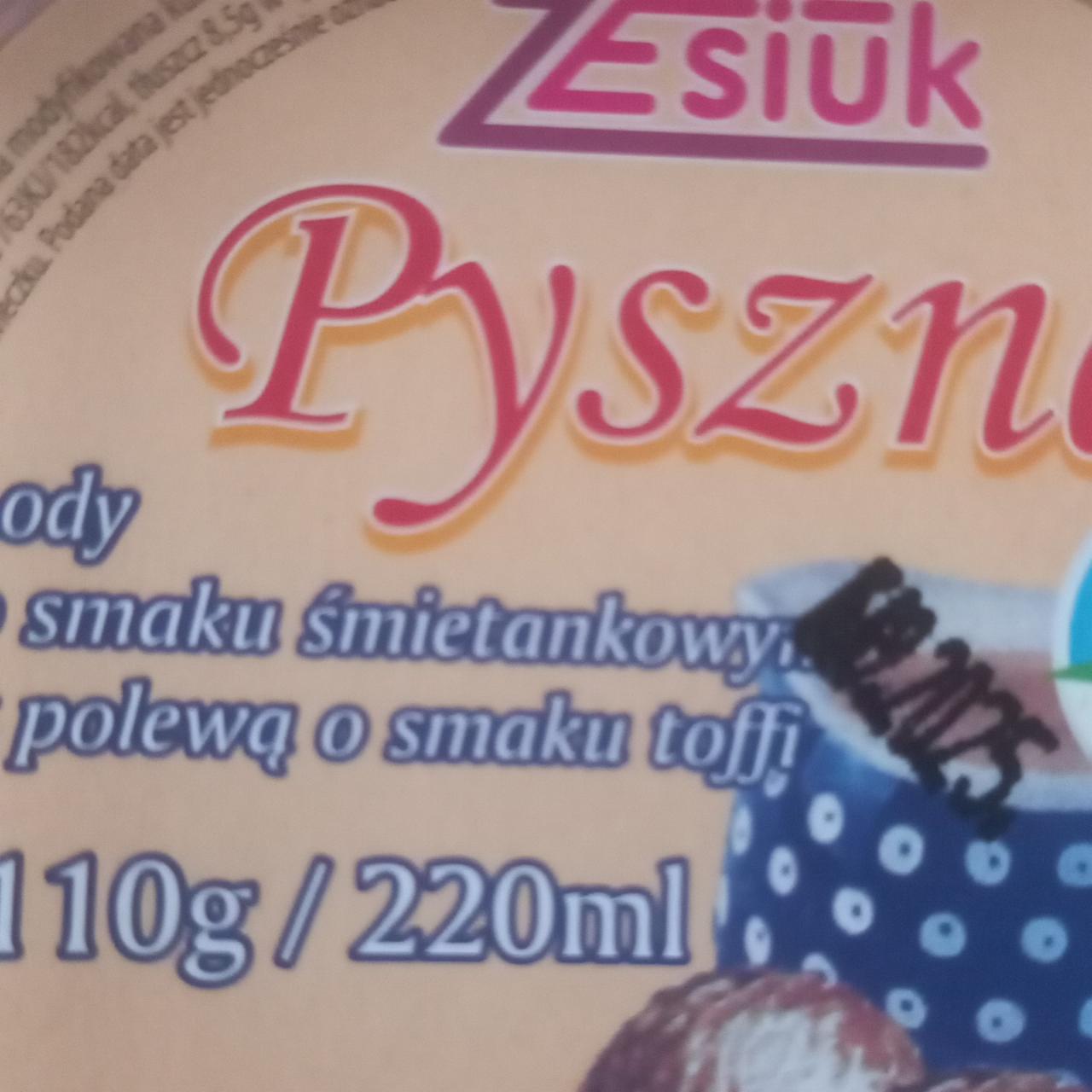 Zdjęcia - Pyszne Lody o smaku śmietankowym z polewą o smaku toffi Zesiuk