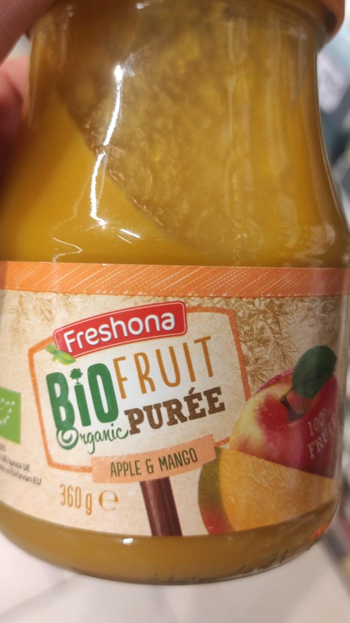 Zdjęcia - fruit puree apple & mango Freshona