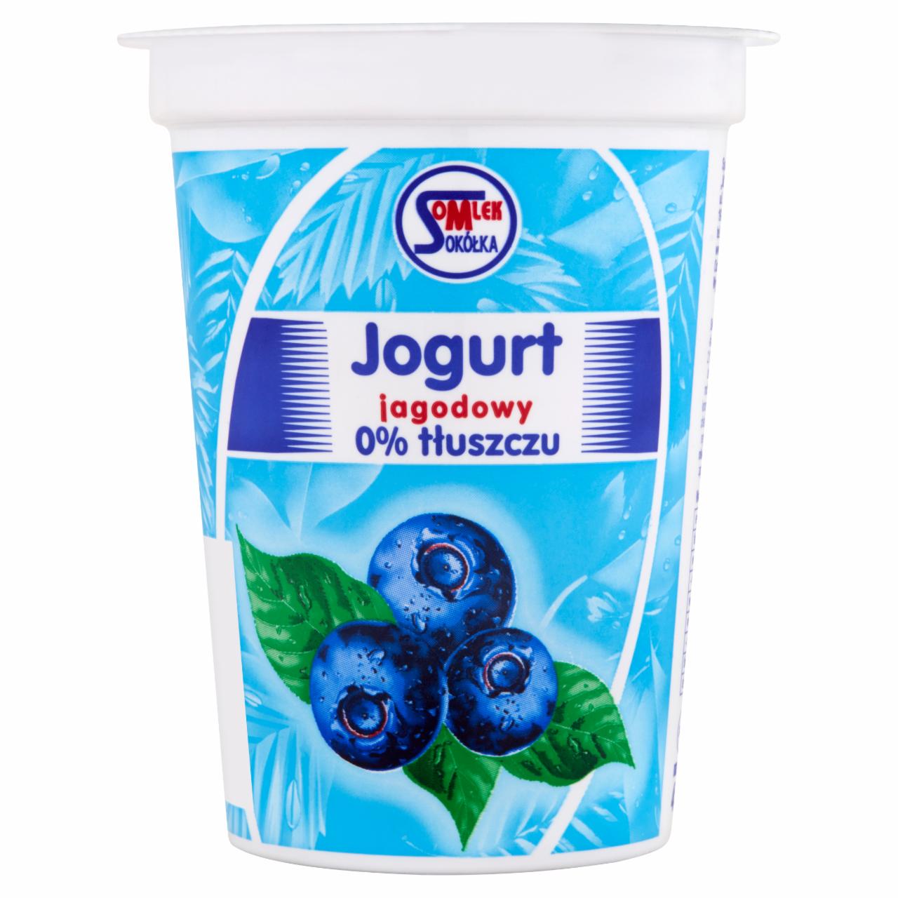 Zdjęcia - Jogurt jagodowy 0% tłuszczu 400 g