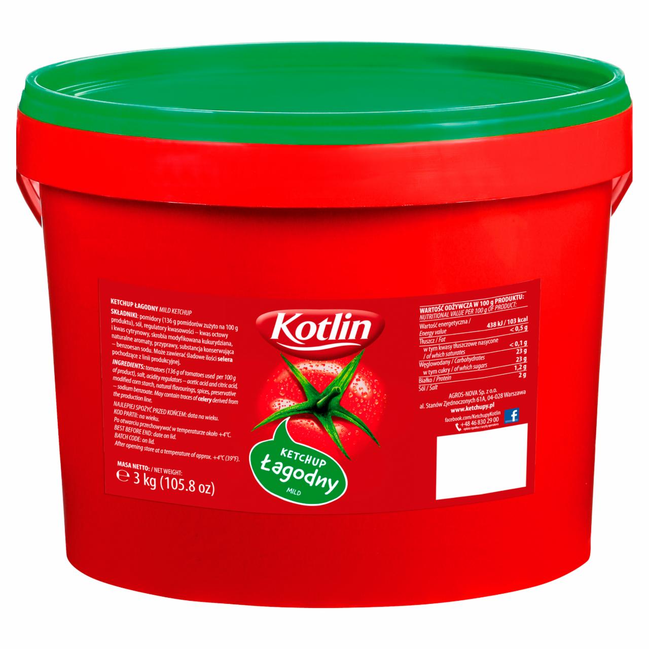 Zdjęcia - Kotlin Ketchup łagodny 3 kg