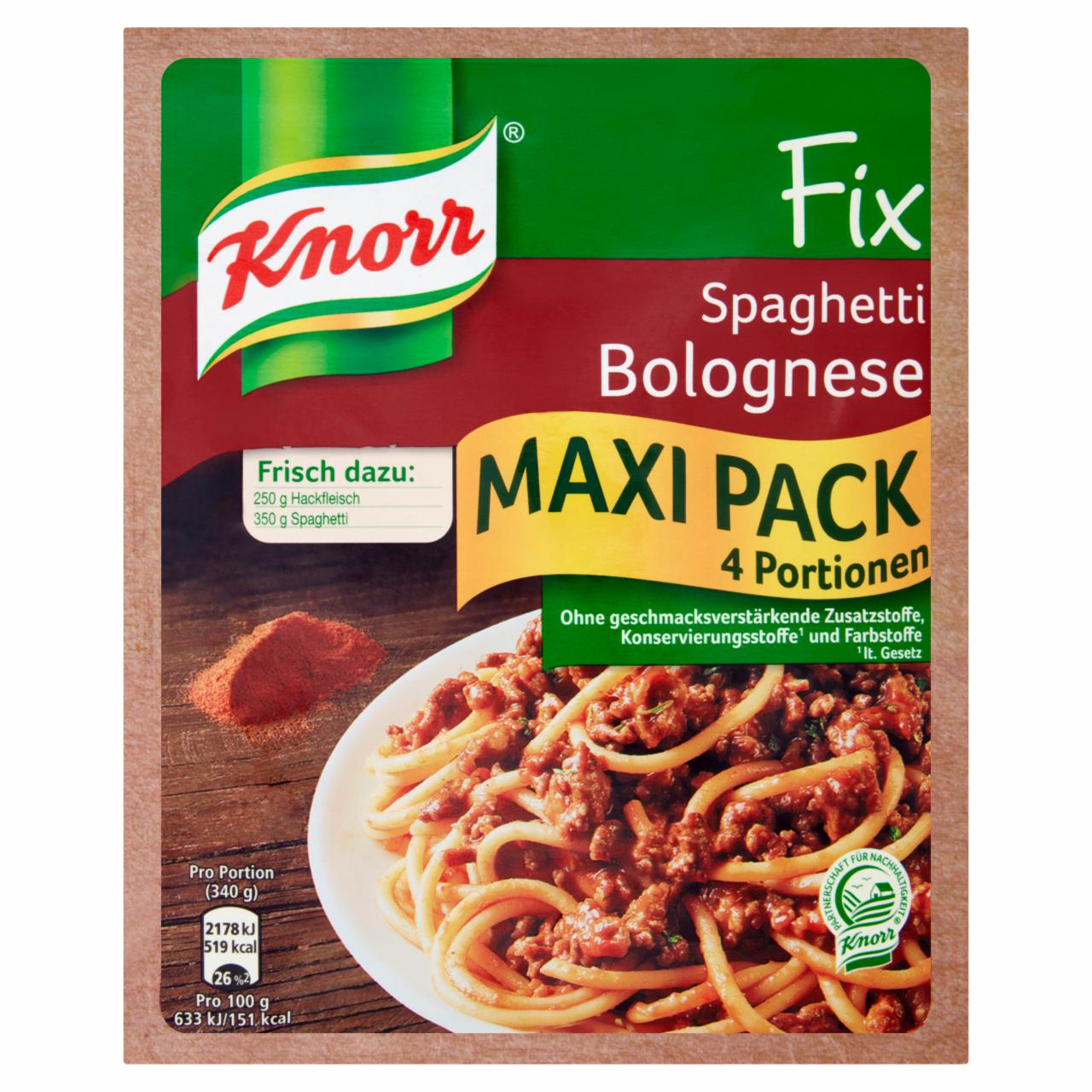 Zdjęcia - Knorr Fix Spaghetti Bolognese 56 g