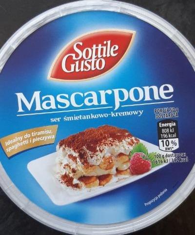 Zdjęcia - Mascarpone Sottile Gusto