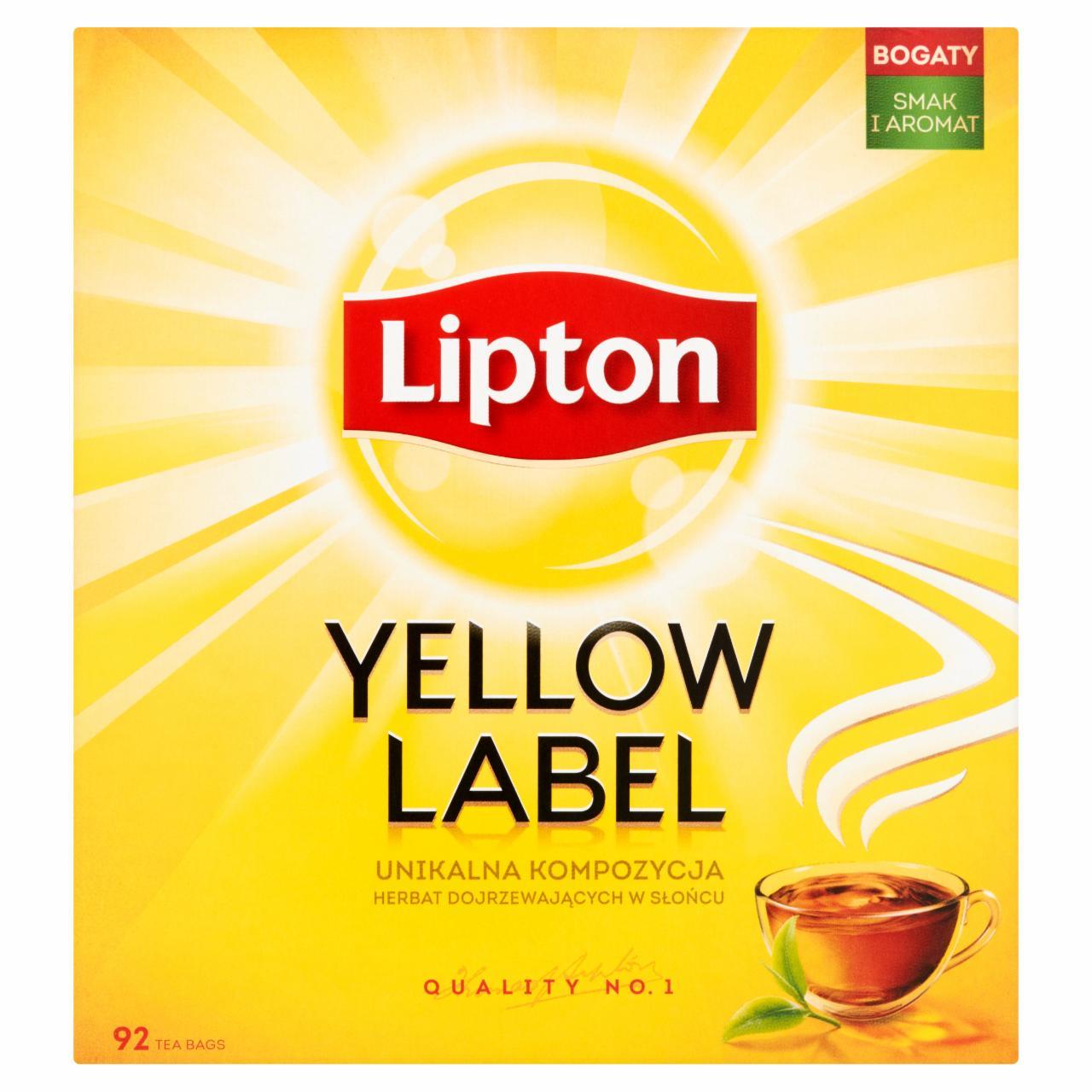 Zdjęcia - Lipton Yellow Label Herbata czarna 184 g (92 torebki)
