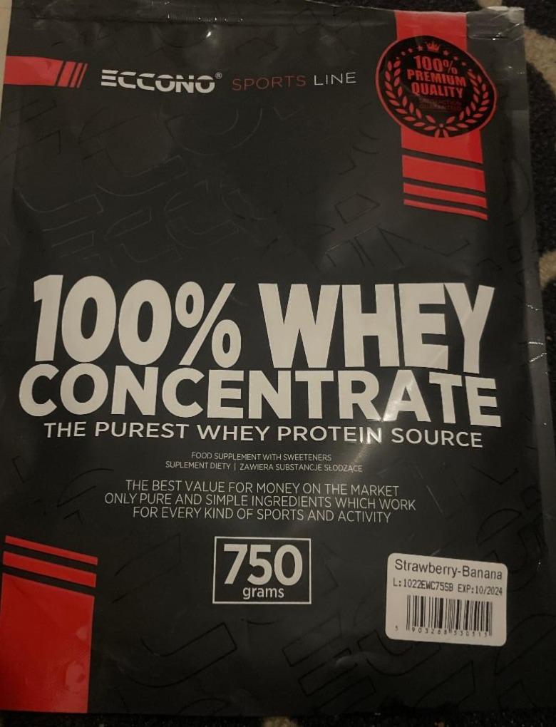 Zdjęcia - 100% Whey Concentrate Strawberry Banana Eccono