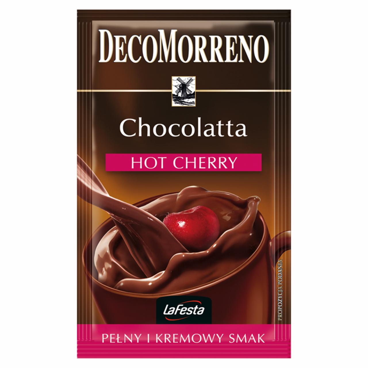 Zdjęcia - DecoMorreno La Festa Chocolatta Hot Cherry Napój instant o smaku czekoladowo-wiśniowym 25 g