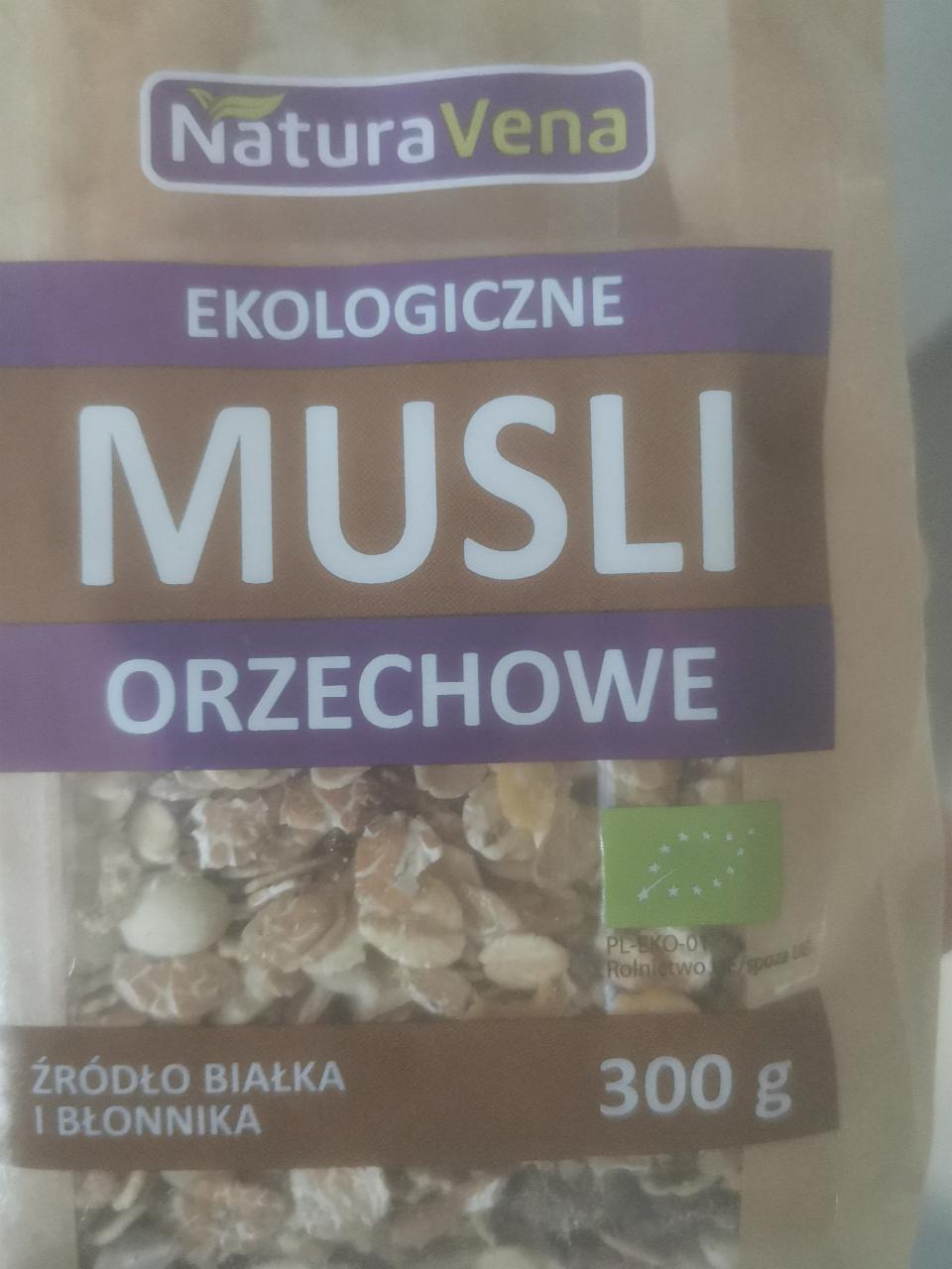 Zdjęcia - NaturaVena Ekologiczne musli orzechowe