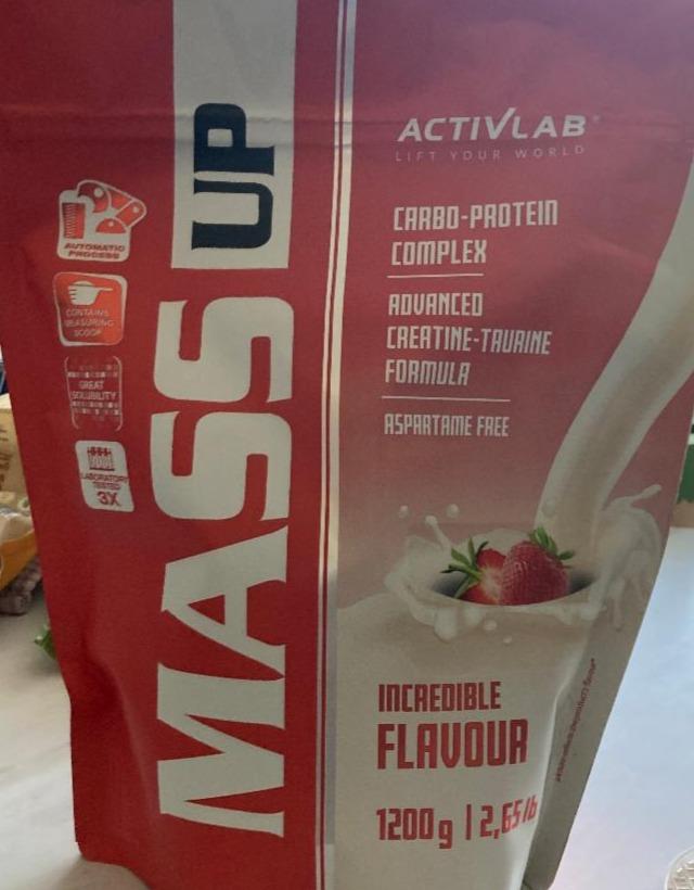 Zdjęcia - Odżywka białkowa o smaku truskawki MASS up Activlab