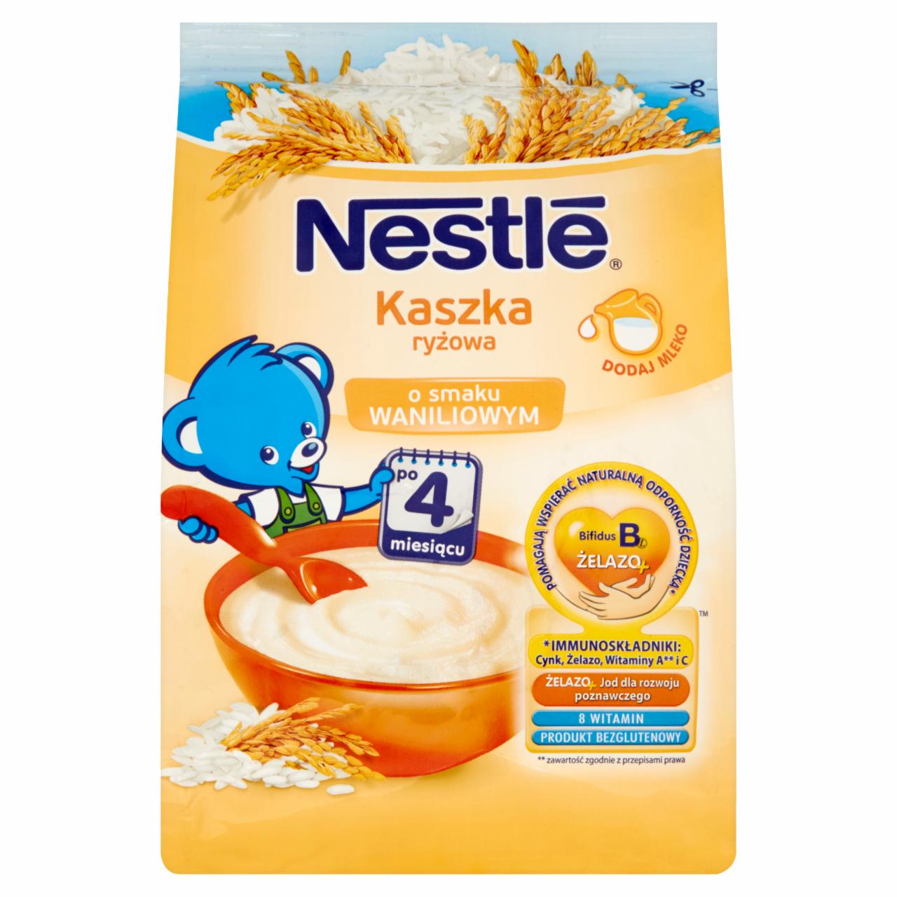 Zdjęcia - Nestlé Kaszka ryżowa bezmleczna wanilia dla niemowląt po 4. miesiącu 180 g