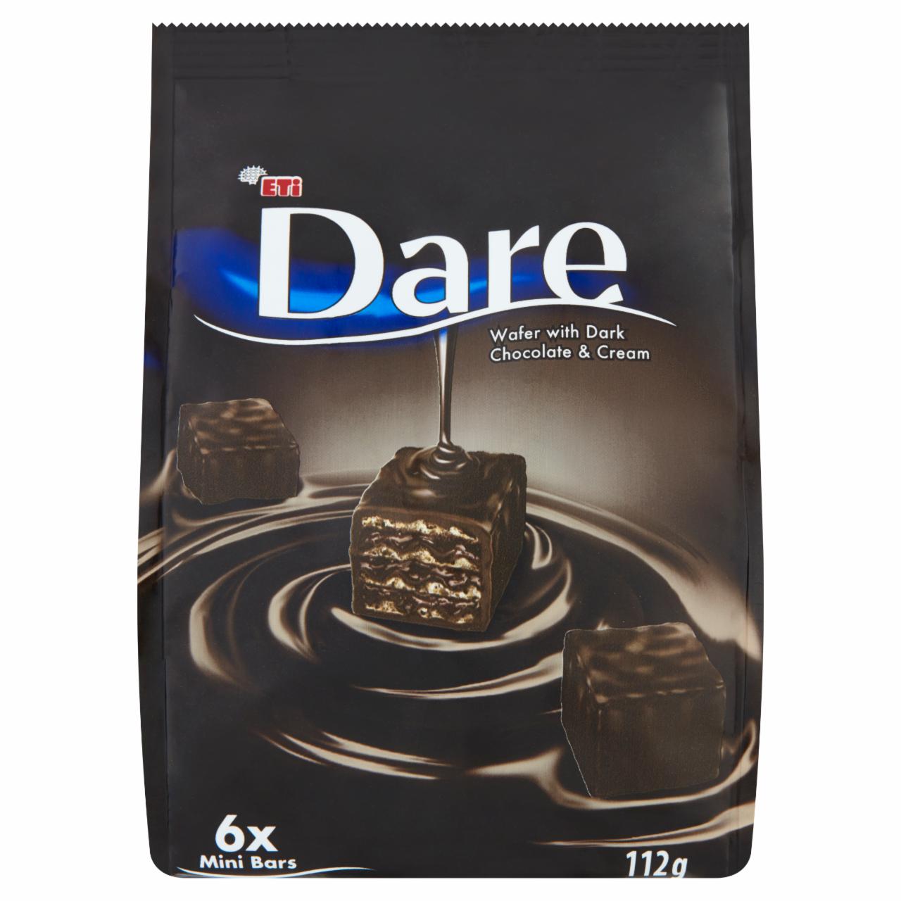 Zdjęcia - Wafel w czekoladzie deserowej z kremem kakaowym 112 g Eti Dare