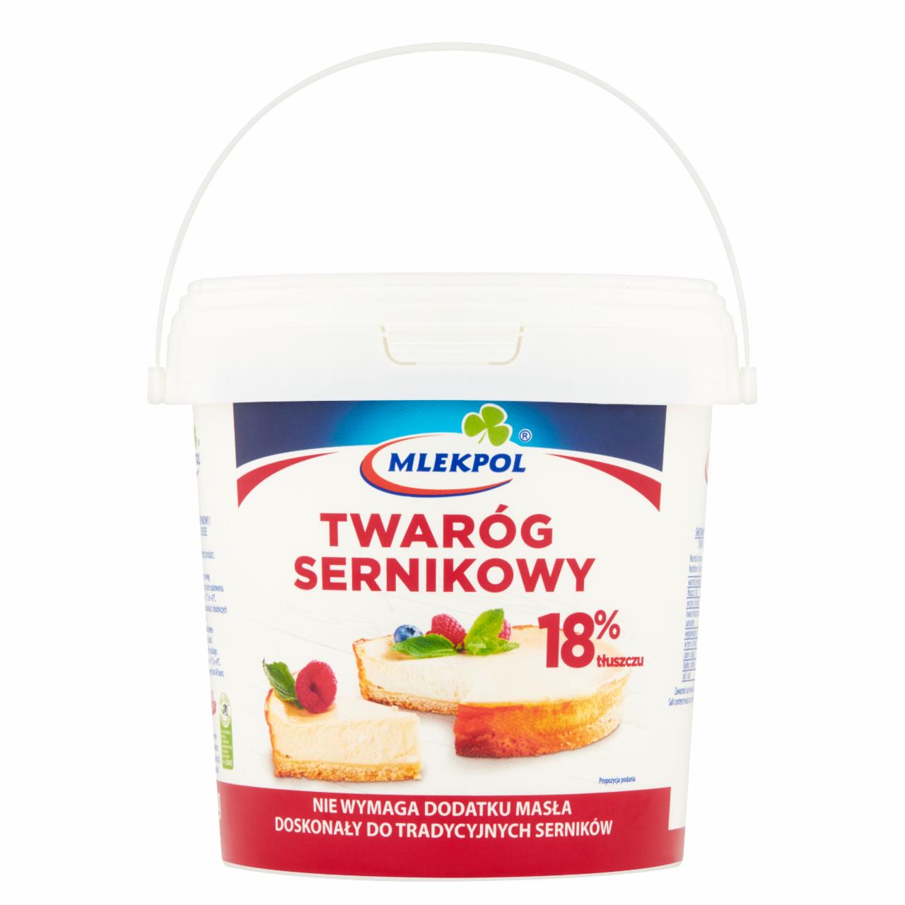 Zdjęcia - Mlekpol Twaróg sernikowy 18% tłuszczu 1 kg