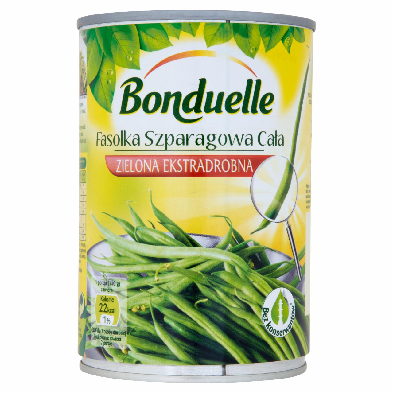 Zdjęcia - Bonduelle Fasolka szparagowa cała zielona ekstradrobna 400 g