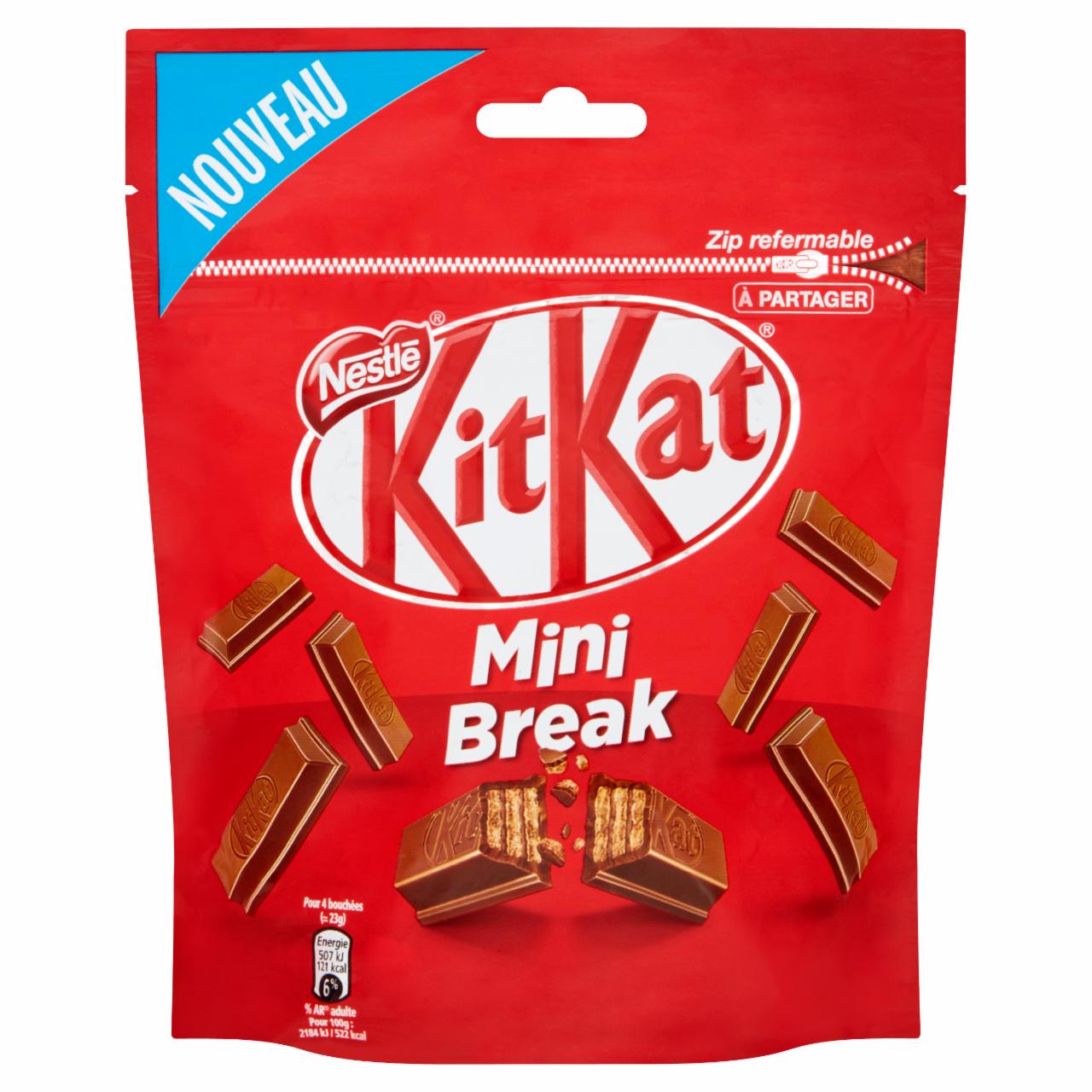 Zdjęcia - KitKat Mini Break Paluszki waflowe w mlecznej czekoladzie 104 g