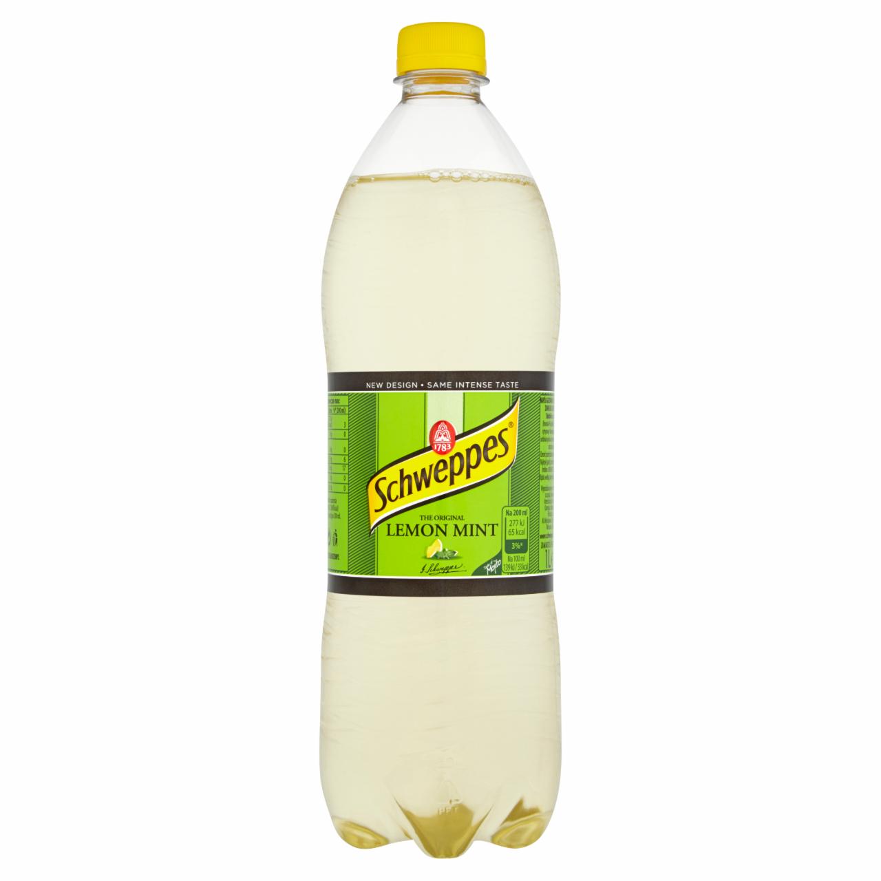 Zdjęcia - Schweppes Lemon Mint Napój gazowany 1 l