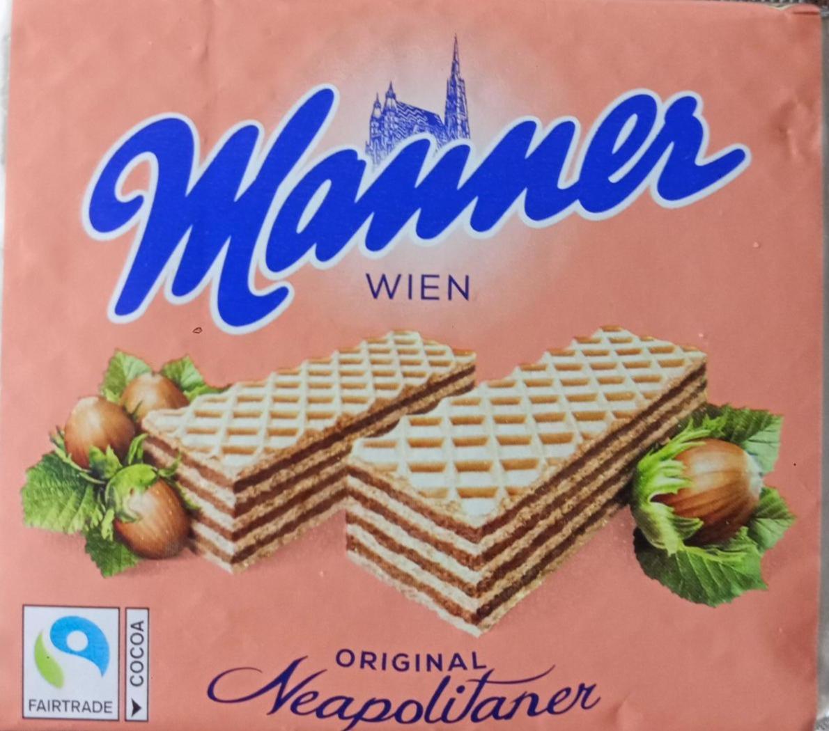 Zdjęcia - Chrupiące wafle z nadzieniem orzechowym Manner