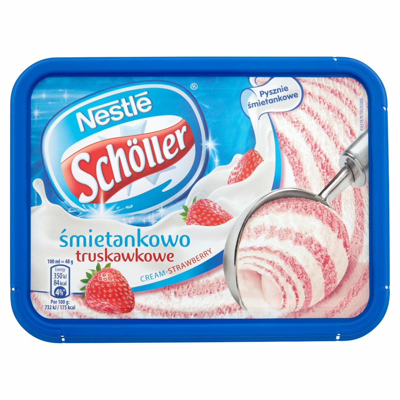 Zdjęcia - Nestlé Schöller Lody śmietankowo-truskawkowe 1000 ml